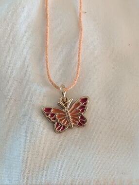 Disney Fairies Butterfly Pendant Necklace
